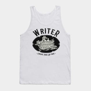 Author Vintage Writer Typewriter Tank Top